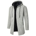 2024 Mens Full Zip Up Coat Knit Sherpa Lined Winter Fall Warm Casual