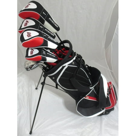 2024 Mens S7 Golf Set Driver, 3 & 5 Woods, Hybrid, Irons, Sand Wedge, Putter and Bag 12 Clubs Complete Right Handed Stiff Flex