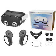 2024 Meta Oculus Quest 3S All-In-One VR Headset, Touch Controllers, 256GB SSD, 1832x1920 up to 120 Hz,3D Audio,Protective covers, Controller Grips, Face Cover, Lens Cove