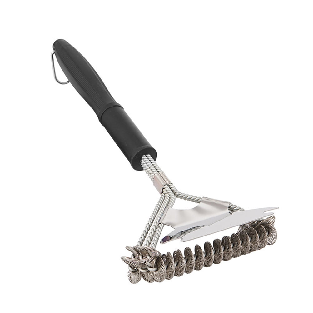 2024 Metal Barbecue Grill Cleaning Brush Stainless Steel Wire Brush for