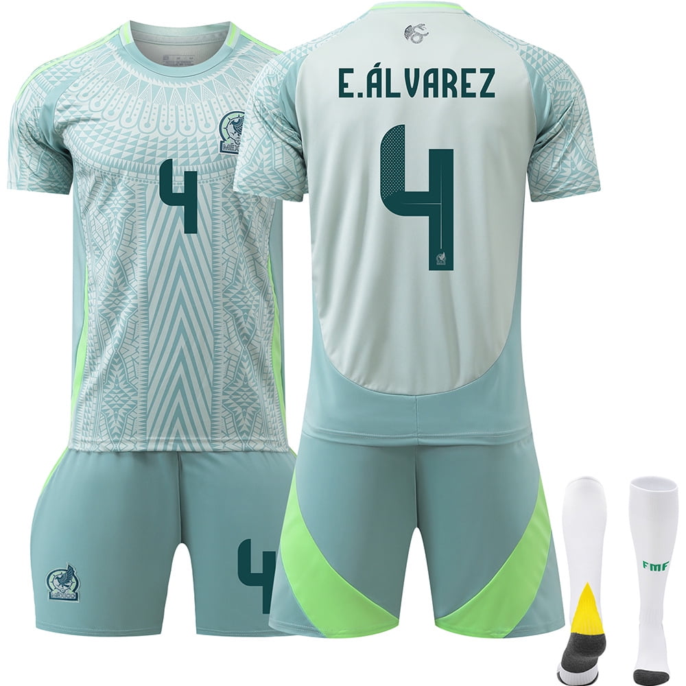 2024 Mexican Away Green Jersey No. 22 Losano 14 Sanchez American Cup