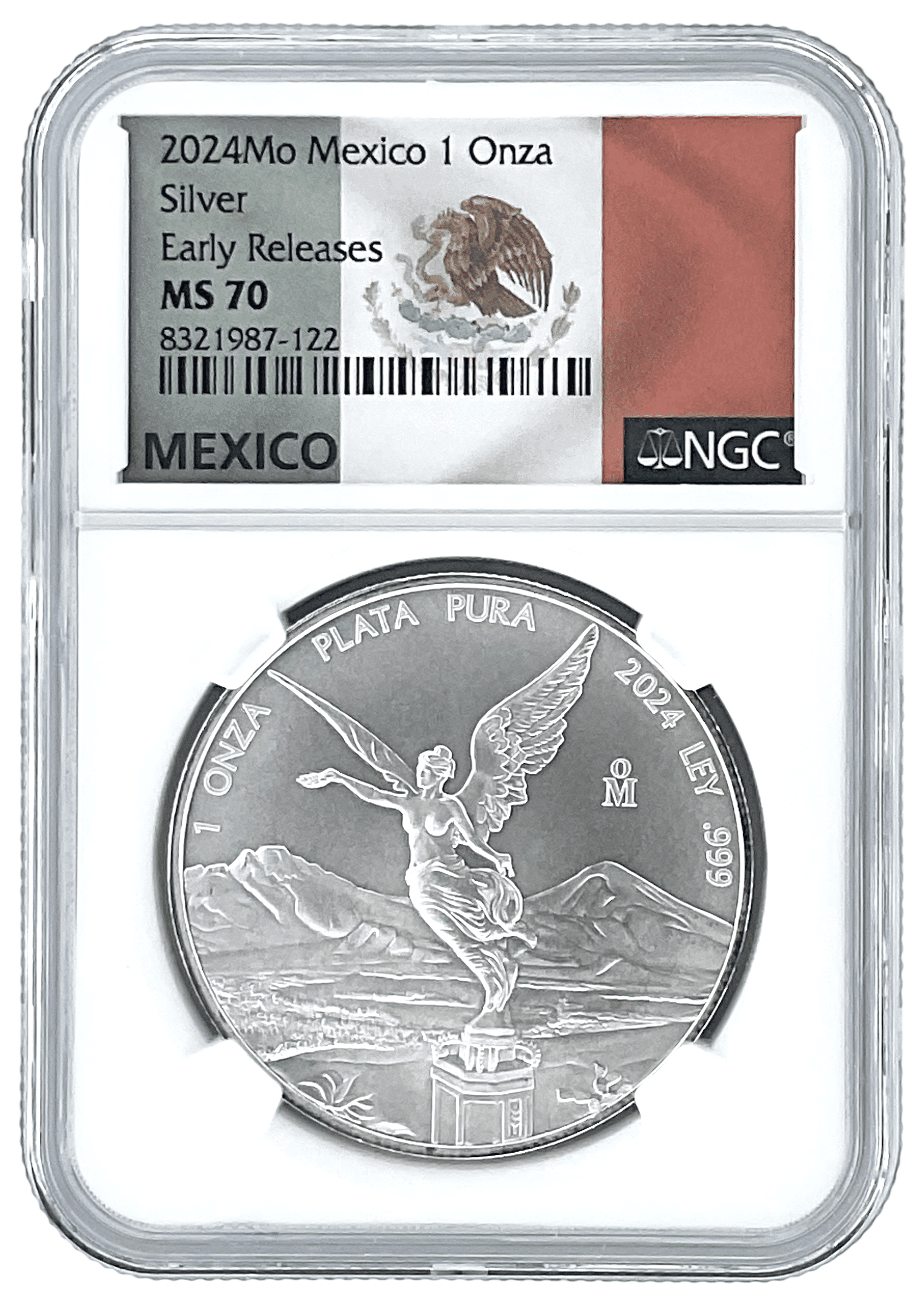 2024 Mexico 1oz Silver Libertad NGC MS70 Early Releaes White Core