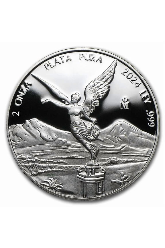 2024 Mexico 2 oz Silver Libertad Proof (In Capsule)