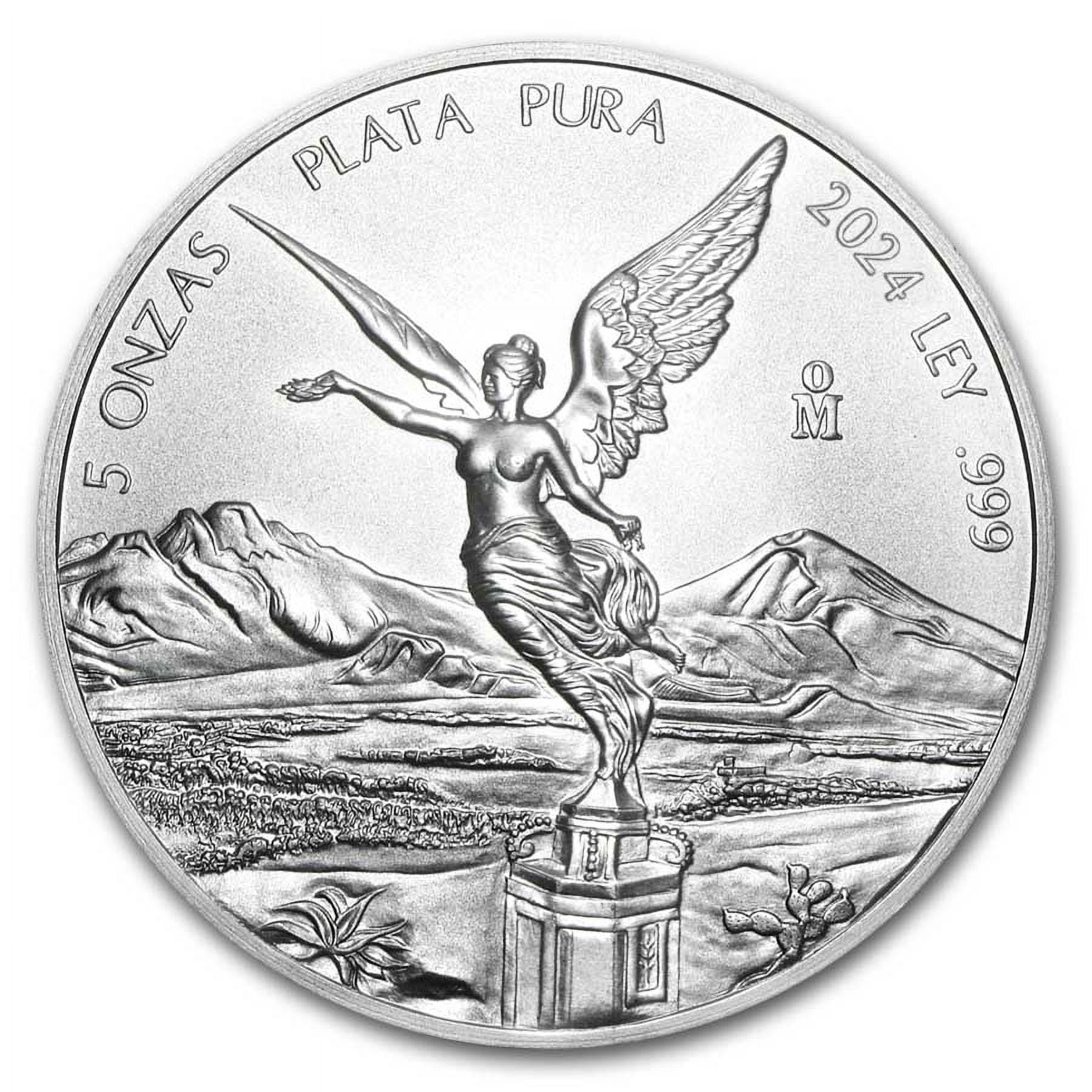 BANCO DE MEXICO 2024 Mexico 5 oz Silver Libertad BU