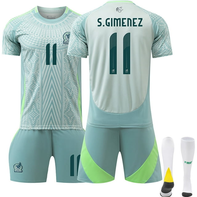 2024 Mexico Copa América Football Kit Set 11 Kids Adults Football