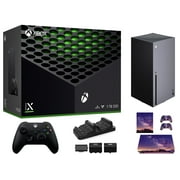 2024 Microsoft Xbox Series X 1TB SSD Console + 1 Wireless Controller, 16GB RAM, 8X Cores Zen 2 CPU Gaming, 4K UHD Blu-Ray, 8K HDR, WiFi + Controller Charging Dock + Console&Controller Skins