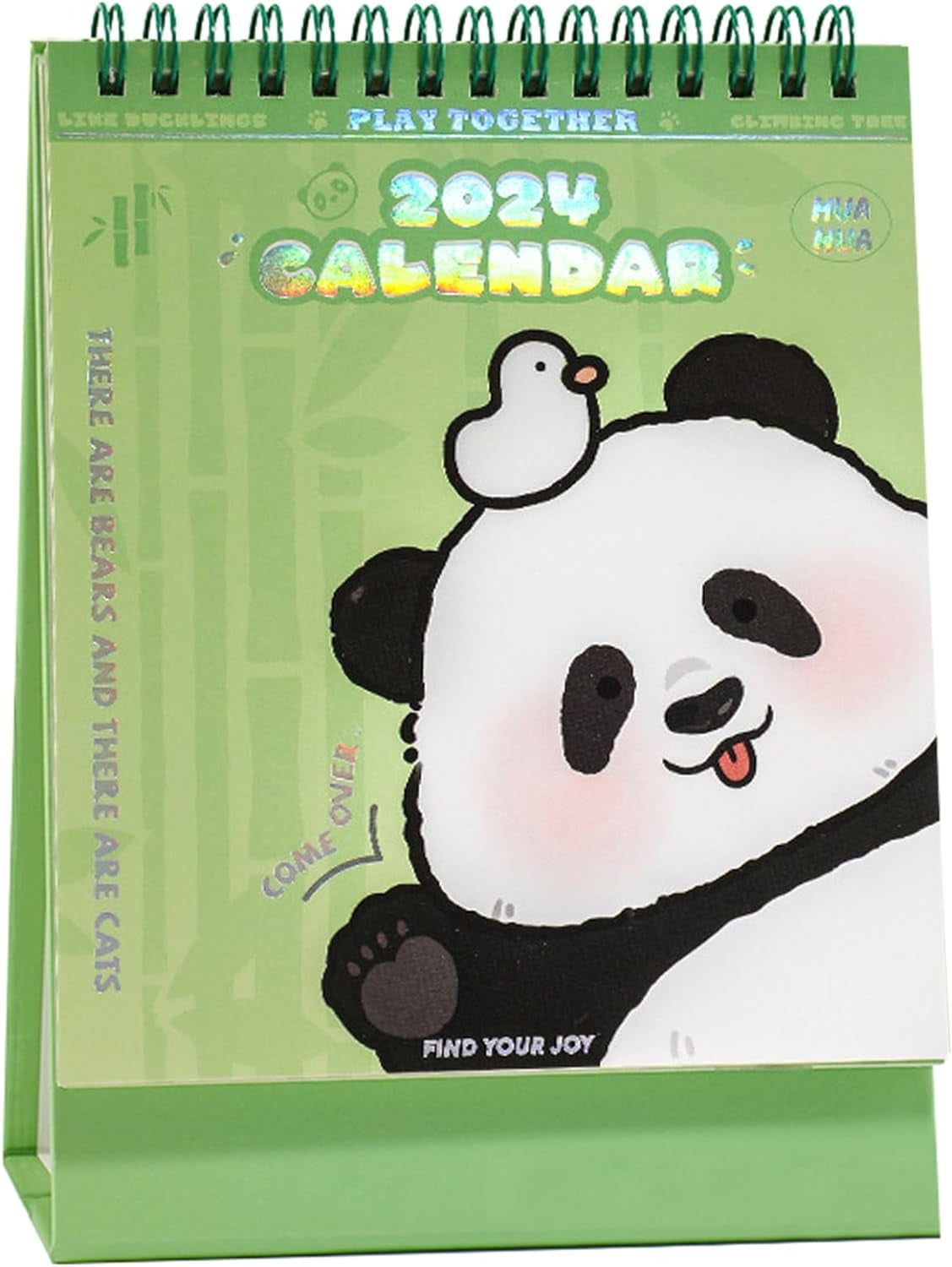 2024 Mini Desk Calendar - 7.3" x 5.5" Office Home Decor, Cute Cartoon Panda  Design with 12 Monthly Plans - Walmart.com