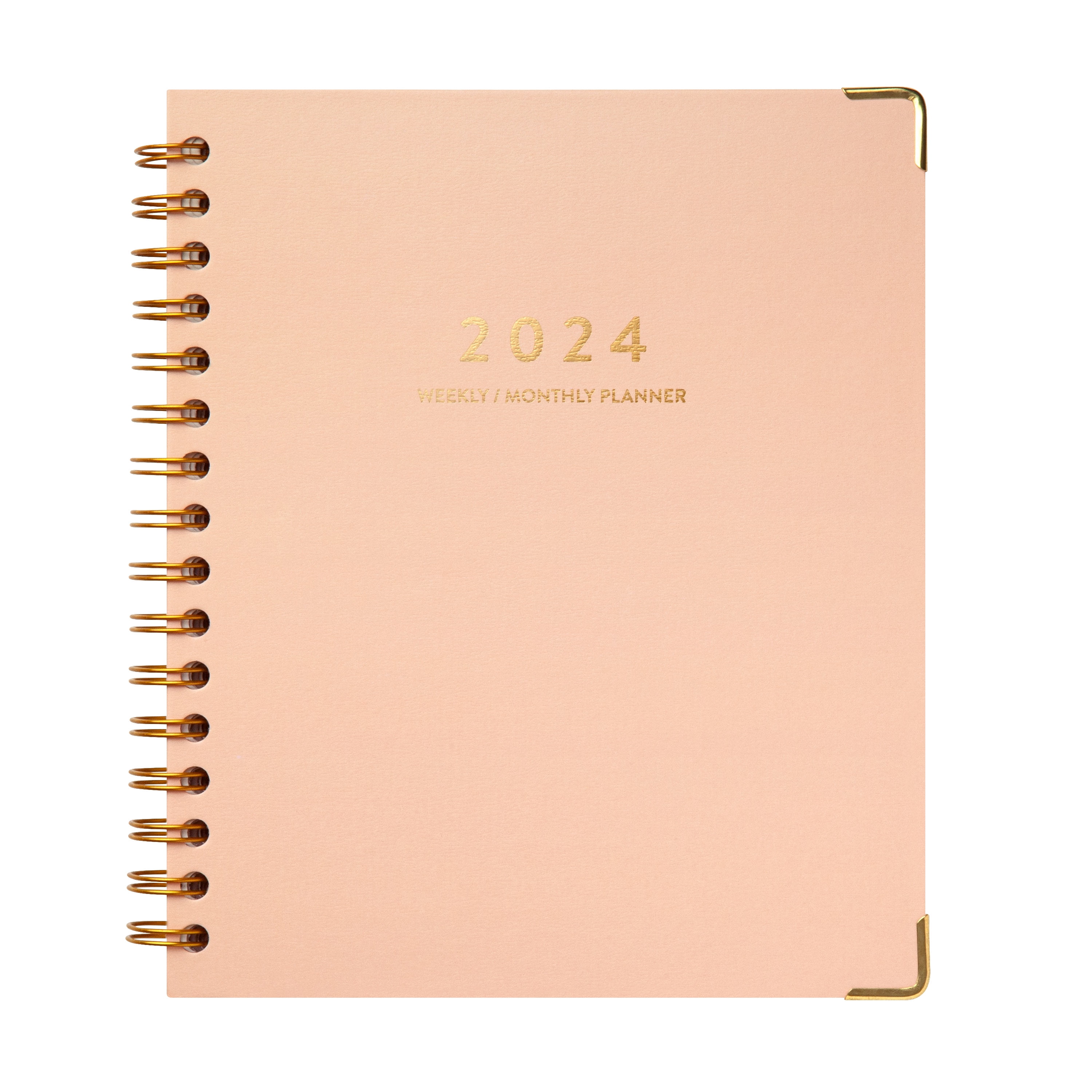 2024 Mintgreen Medium Elegant Planner Blush