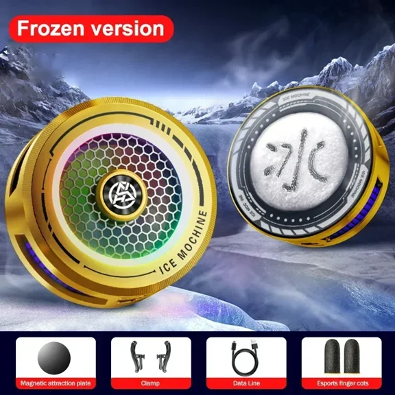 2024  Mobile Phone 15W High-Power Semiconductor Cooling Fan Radiator for IPhone IOS Android Universal PUBG Frozen Game Cooler