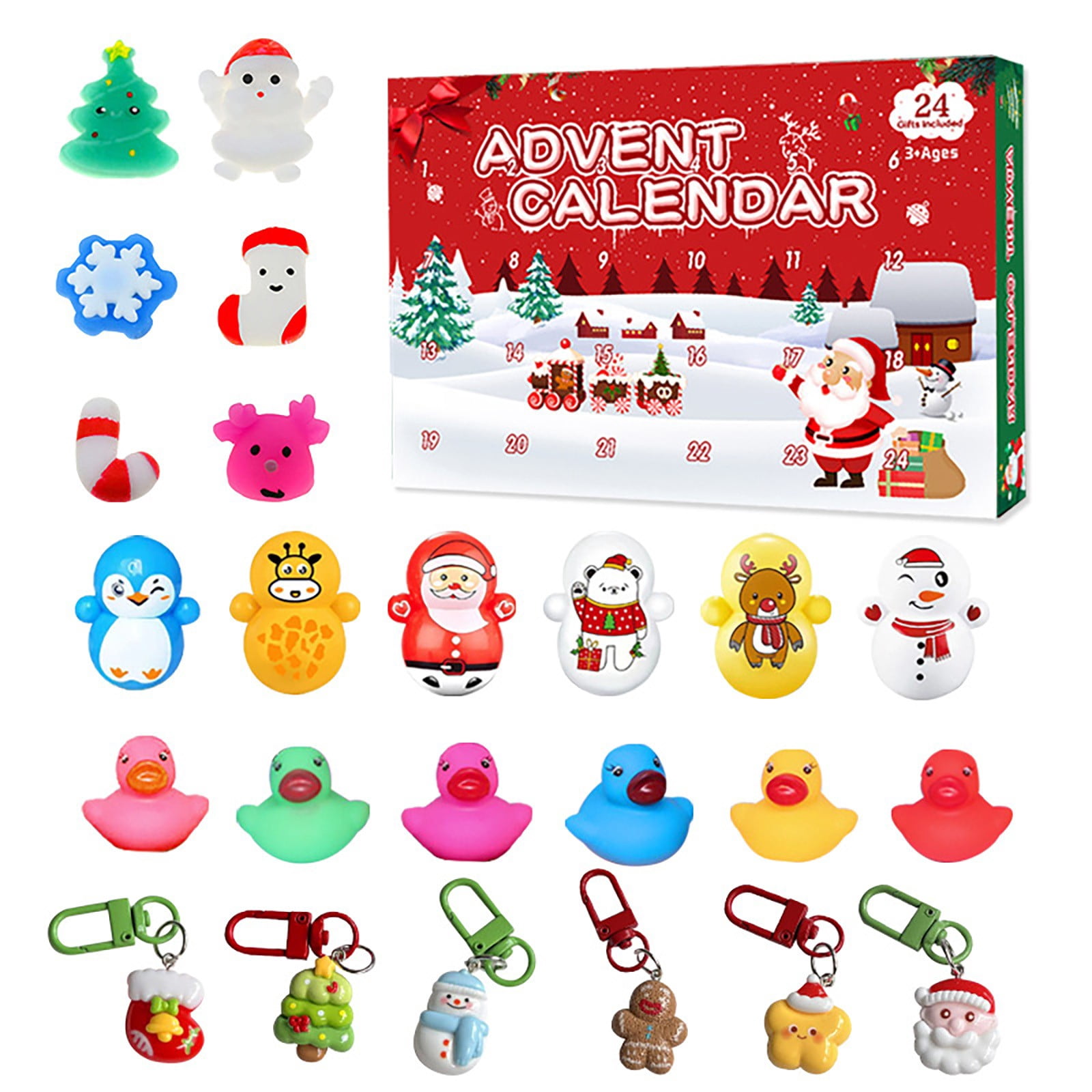 Calendrier De L'Avent 2025 Avec 24 Jouets Sensoriels - Squishies Et Fidgets Pour Enfants Des 3 Ans