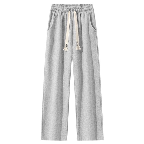 2024 Modern Men Straight Leg Sweatpants Solid Color Athletic Casual Wear Comfortable Daily Long Trousers Comfortable Sweatpants for Men Relaxed Fit Pant