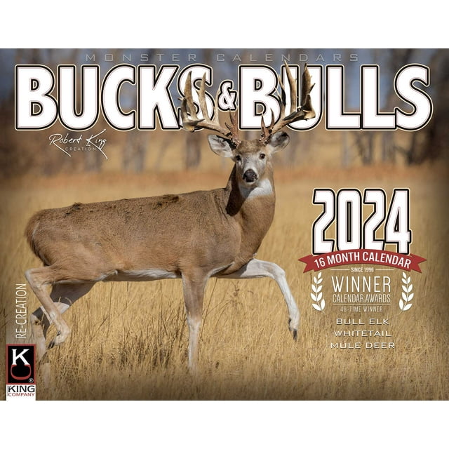 2024 Monster Bucks & Bulls Signature Series Wall Calendar 16-Month X ...