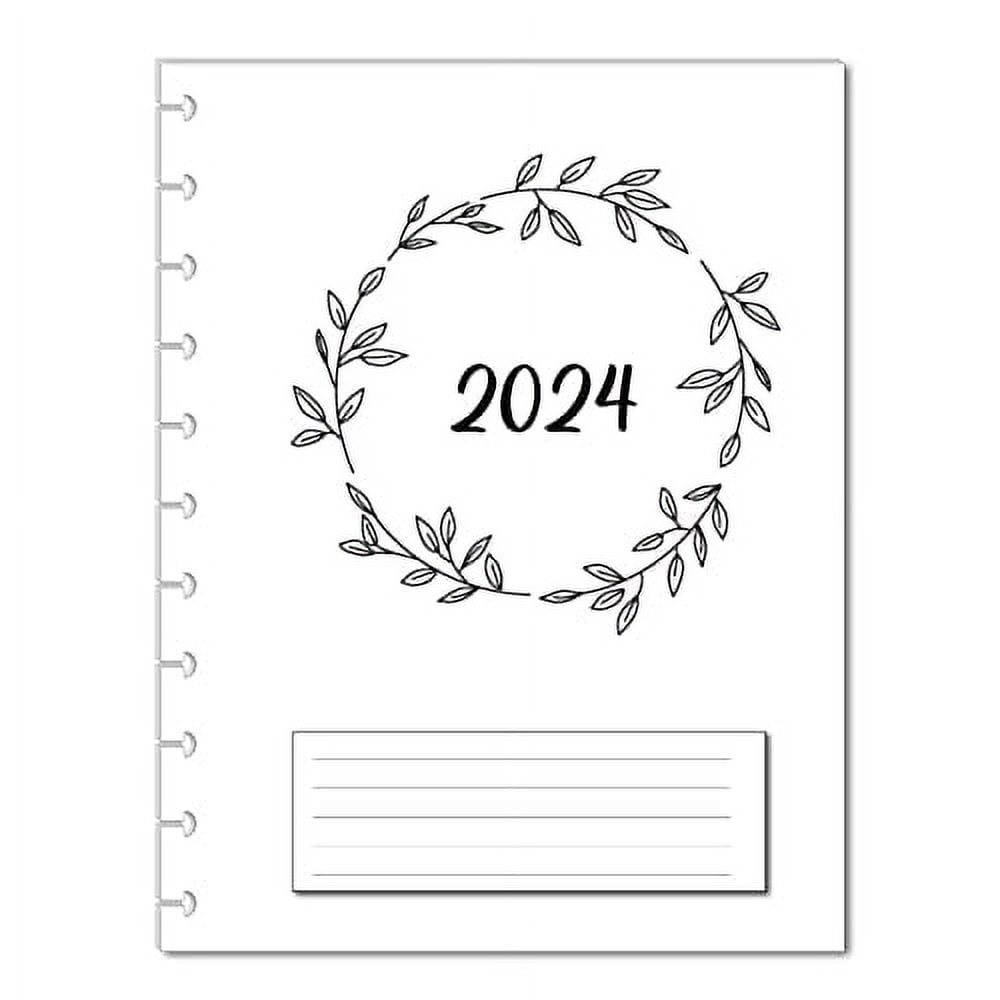 2024 Monthly Planner Calendar Refills fits 11Disc (8.5 x 11 inches