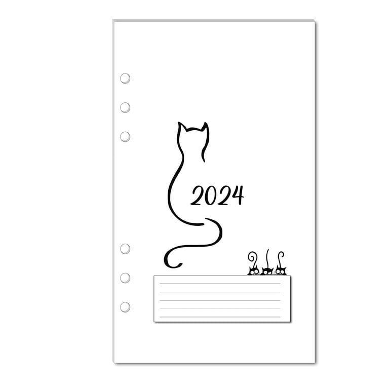2024-monthly-planner-calendar-refills-for-a5-size-planners-fits-kikiki-k-filofax-louis-vuitton-gm-day-designer-carpe-diem-cat-walmart-com