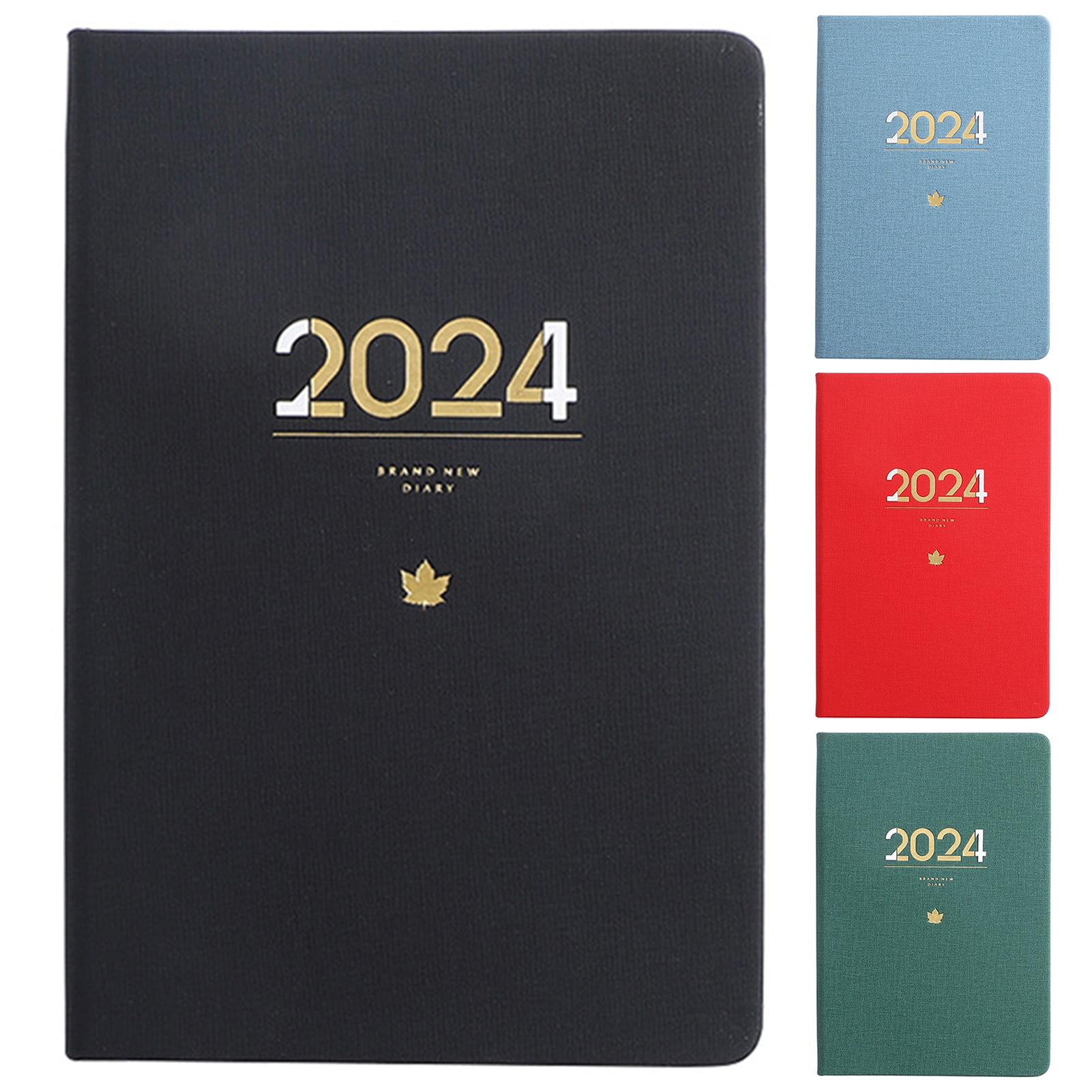 2024 Monthly Planner with Calendar Tabs, Faux Leather Cover 12 Months