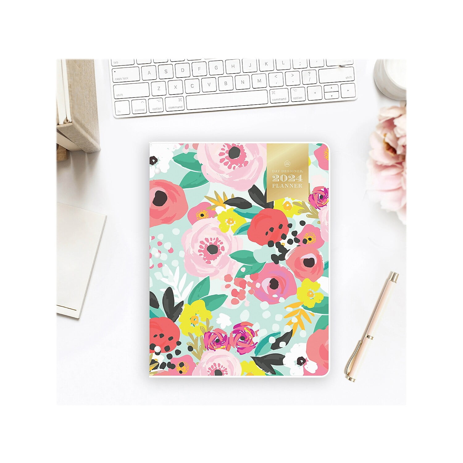 2024 Monthly Stapled Planner, 8.5x11, Day Designer for Blue Sky, Secret