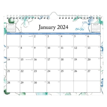 2024 Monthly Wall Calendar, 11x8.75, by Blue Sky, Lindley
