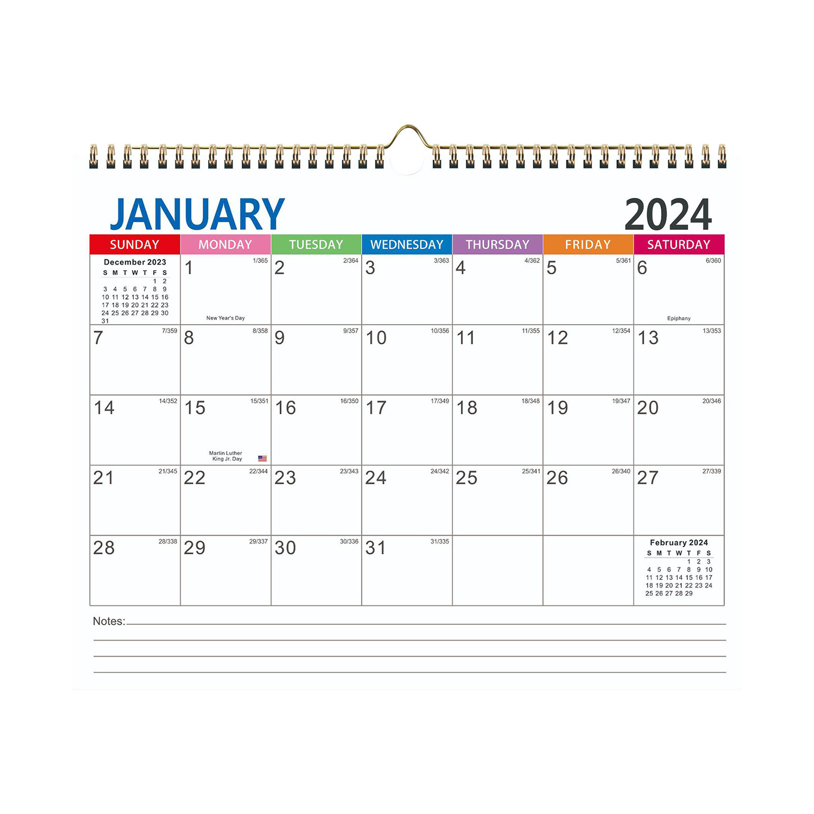 2024 Monthly Wall Calendar, 15