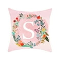 2024 Most Popular Pillow Case 26 English Letter Peach Skin Pillow Sofa