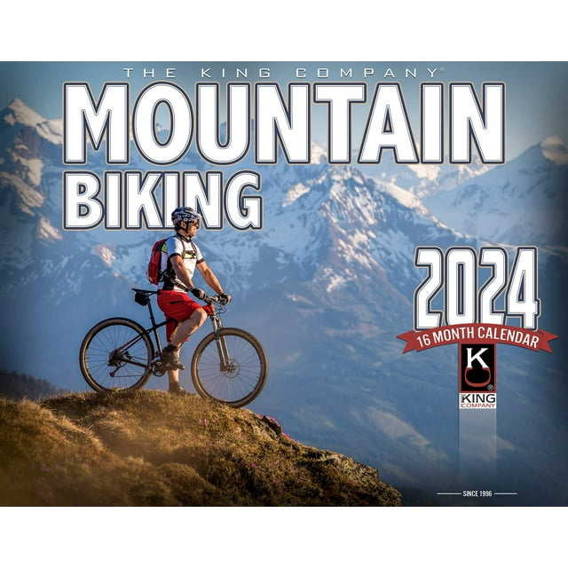 2024 Mountain Biking Wall Calendar 16Month XLarge Size 14x22, Best