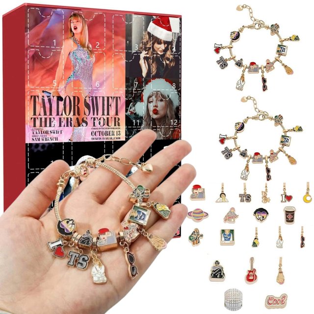 2024 Music Lover Christmas Advent Calendar Bracelets for Taylor Fan, 24