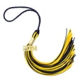 thumbnail image 1 of 2024 NAVY / GOLD GRADUATION TASSEL - EVERY SCHOOL COLOR AVAILABLE -MADE IN USA, 1 of 5