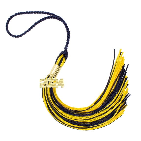 2024 NAVY / GOLD GRADUATION TASSEL - EVERY SCHOOL COLOR AVAILABLE -MADE IN USA
