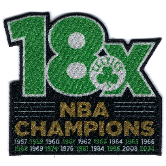2024 NBA Finals Champions Boston Celtics 18X Success Patch