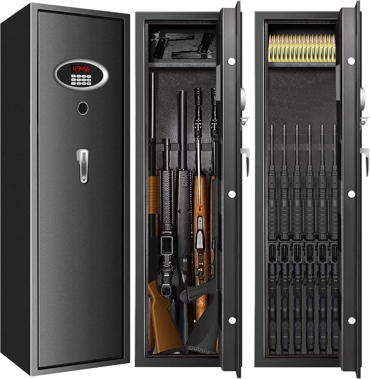 [2024 NEW] 78 Fireproof Biometric Gun Safes for Home Rifle and Pistols