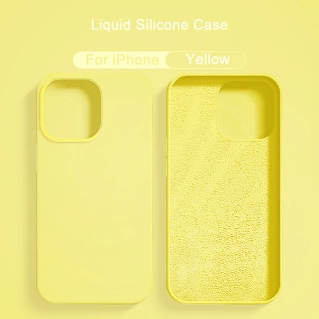2024 NEW Liquid Silicone Case For iPhone 14 12 11 13 15 Pro Max Mini