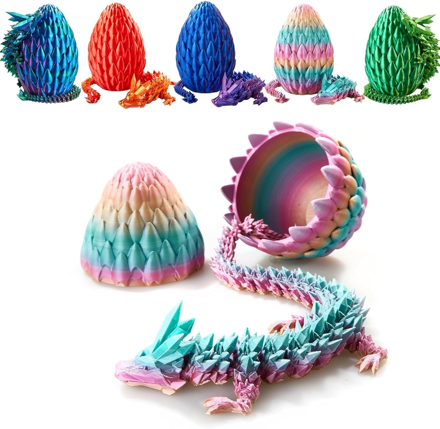 2024 NEW Surprise Egg,Articulated Dragon 3D Printed Gift Toy,Fidget