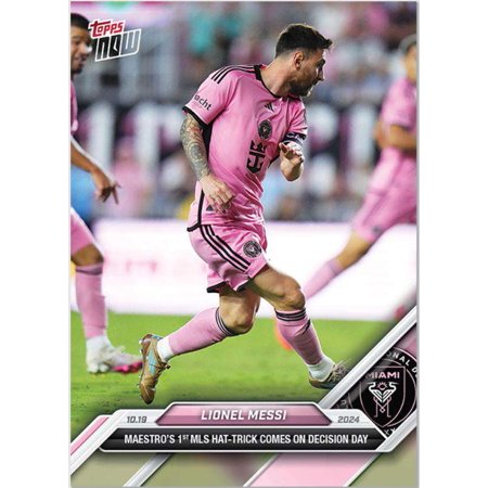 2024 NOW Soccer Lionel Messi #147 (Maestro's 1st MLS Hat-Trick Comes on Decision Day)