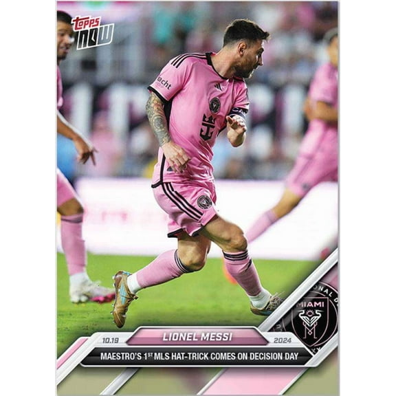 2024 NOW Soccer Lionel Messi #147 (Maestro's 1st MLS Hat-Trick Comes on Decision Day)