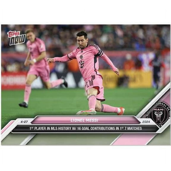 2024 NOW Soccer Lionel Messi #43 (1st Player in MLS History with 16 Goals in 1st 7 Matches)