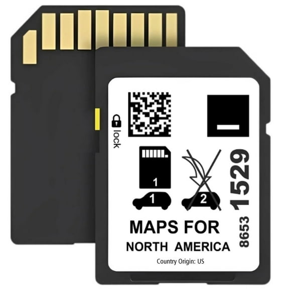2024 Navigation SD Card Map Update 8653 1529 Compatible with GM Chevrolet, Cadillac, and Buick. Includes Maps for The USA Canada and Mexico
