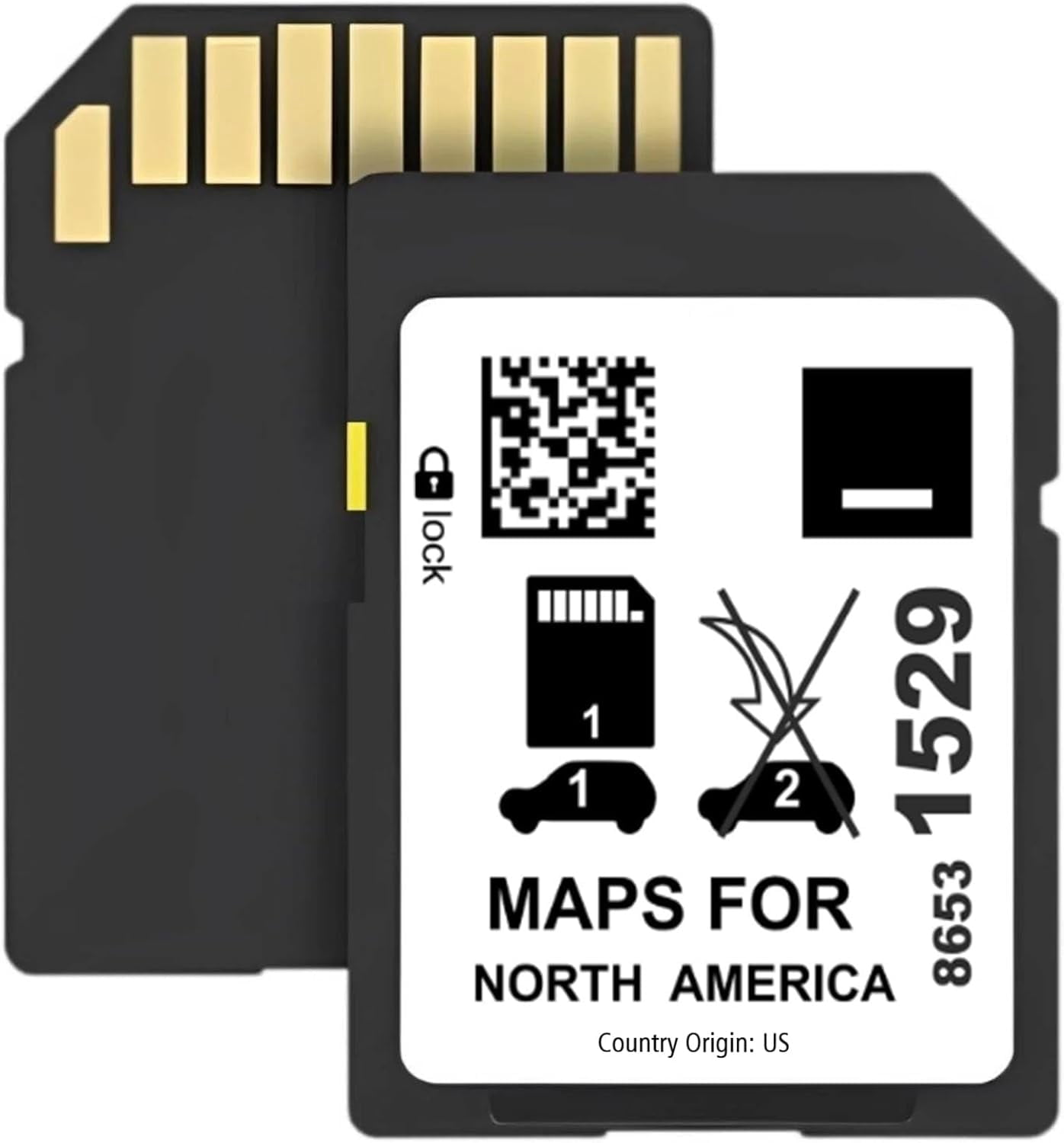 2024 Navigation SD Card Map Update Accessories 8653 1529 Compatible with GM Chevrolet, Cadillac, and Buick. Includes Maps for The USA, Canada, and Mexico