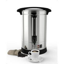 2024 New 100 Cups-14L Commercial Coffee Urn, Fast Brew Stainless Hot Water Dispenser, Coffee Dispenser Electric, Hot Water Urn for Catering, Meeting, Party