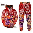 2024 New 3D African Print Casual Men Trousers Suits Couple Outfits