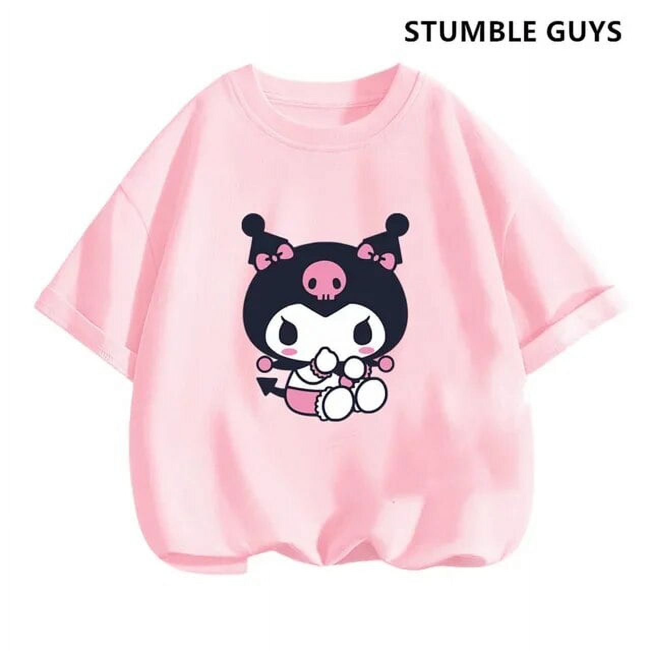 2024 New Anime Cartoon Summer Kuromi T-Shirt My Melody Hello Kitty 3D ...