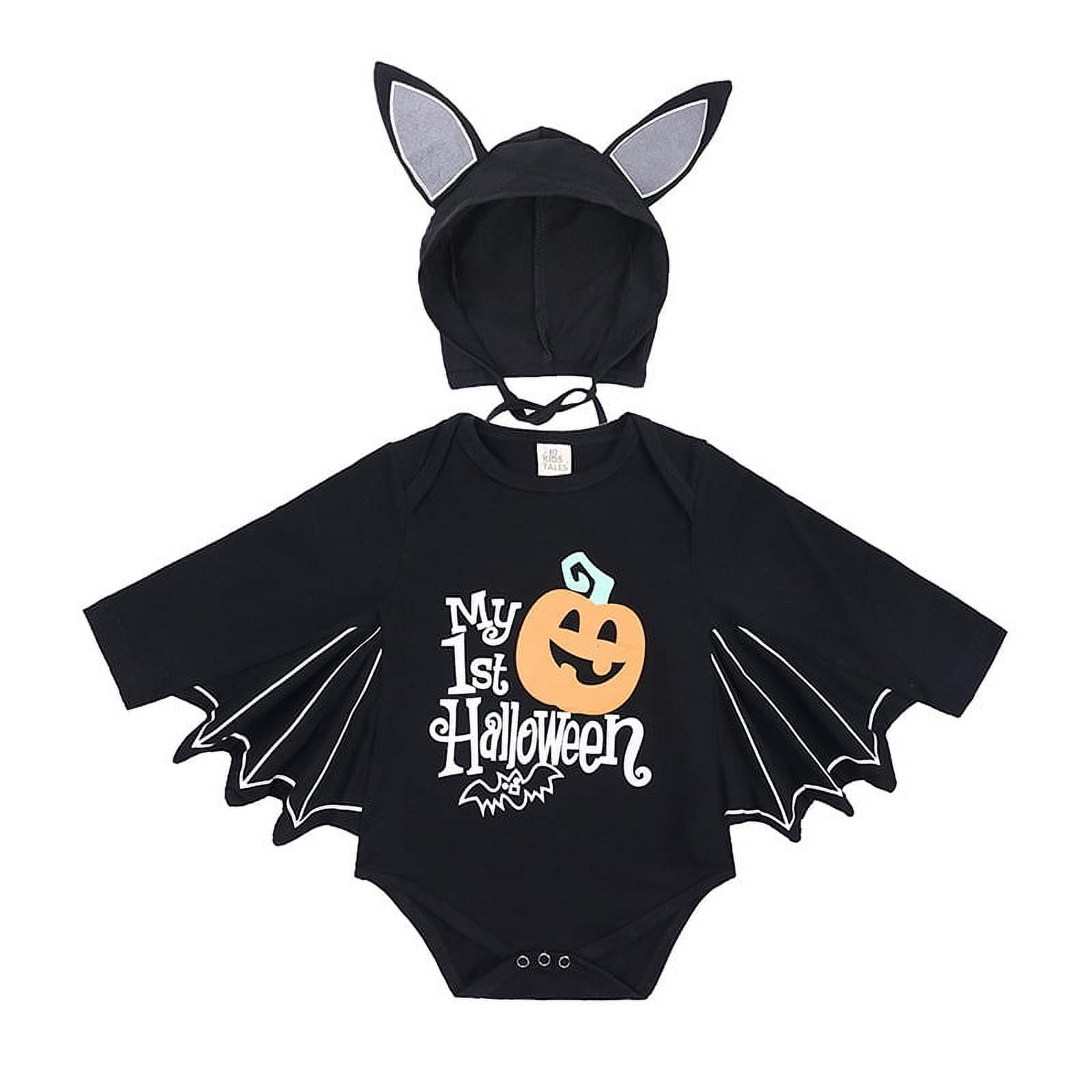 2024 New Baby Halloween Pumpkin Letter Long Sleeve Romper Triangle Crawling Suit