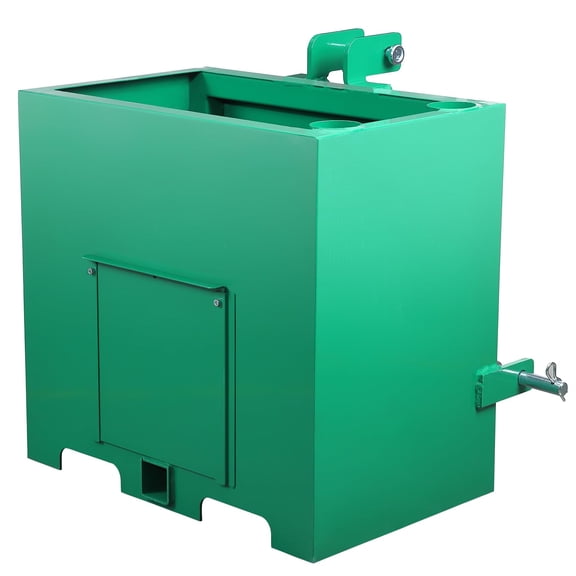 2024 New Ballast Box 3 Point Category 1 Tractor, 800lbs Capacity Tractor Ballast with 2" Hitch Receiver, Fits Category 1 Tractor Attachment
