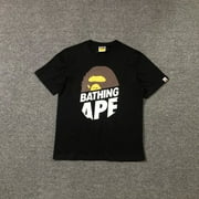 2024 New Bape Summer Printed Ape Head Shark Fashion Casual Hip Hop Men's and Women's Short Sleeve T-Shirt
