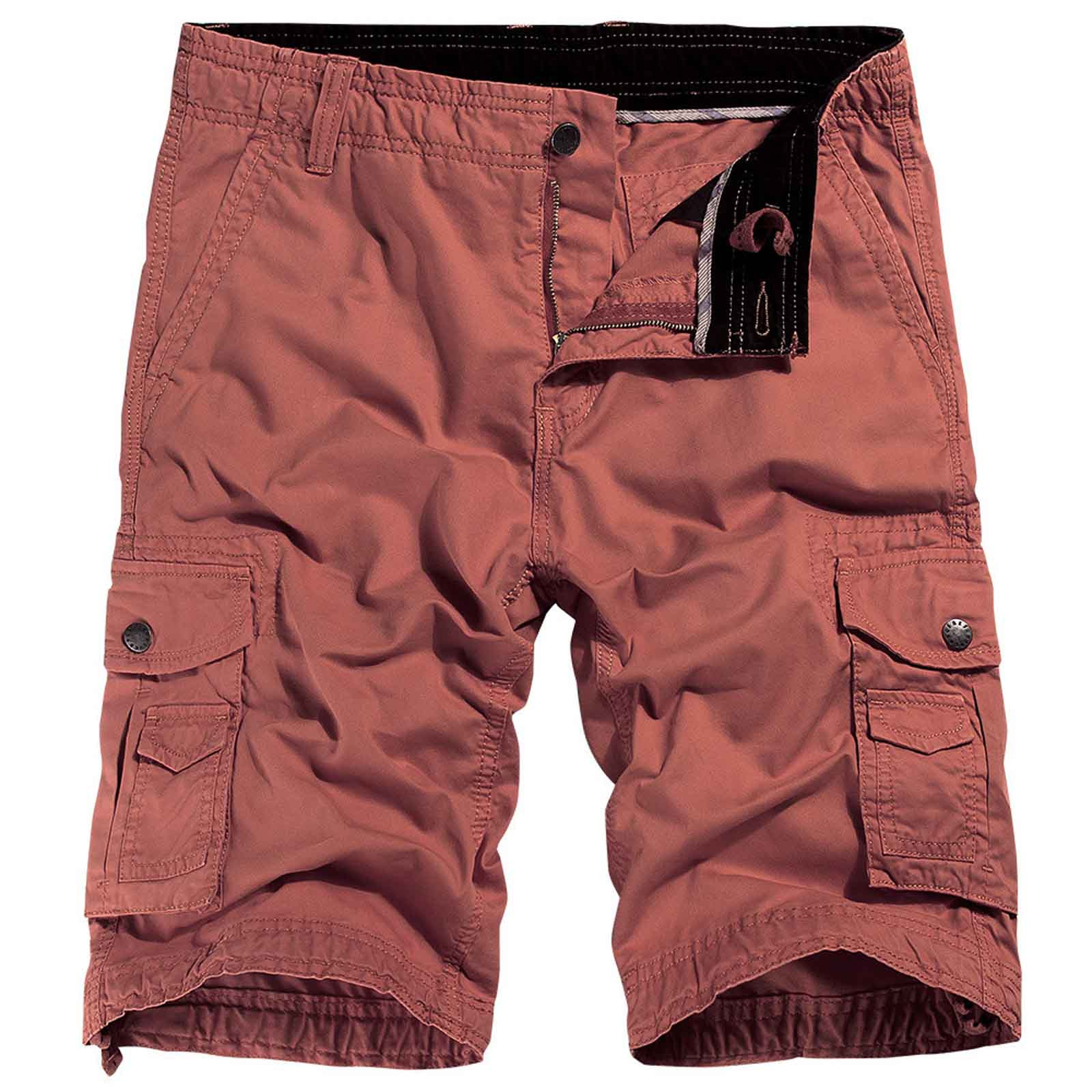 2024 New Black Cargo Shorts for Men Big Tall Workwear Shorts Multi ...