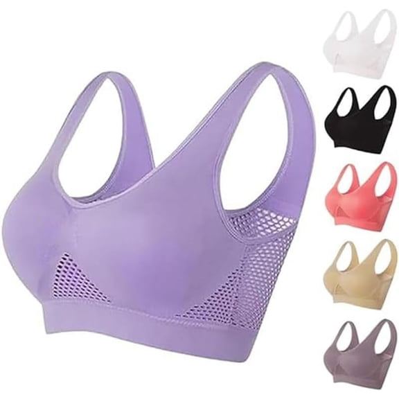 2024 New Breathable Cool Liftup Air Bra Plus Size Sports Bra