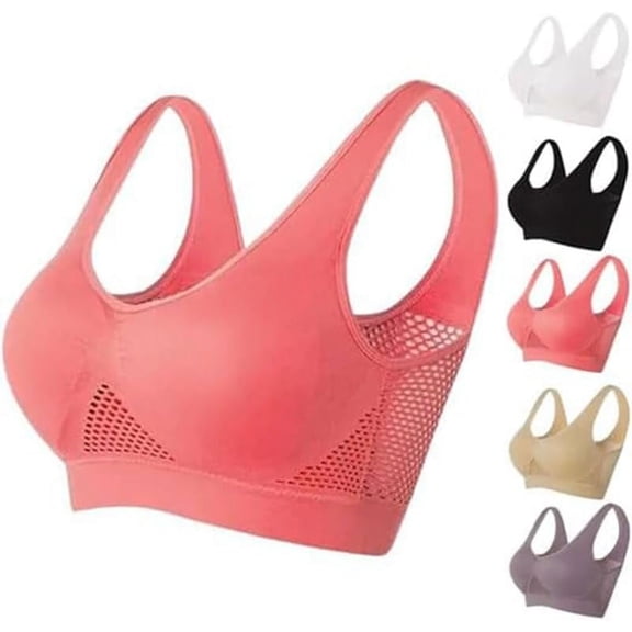 2024 New Breathable Cool Liftup Air Bra Plus Size Sports Bra