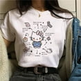2024 New Cartoon Sanrio in Manga Y2k Japanese Anime Hello Kitty T Shirt