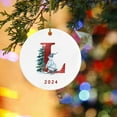2024 New Christmas Initial Christmas Tree Ornaments Personalized DIY