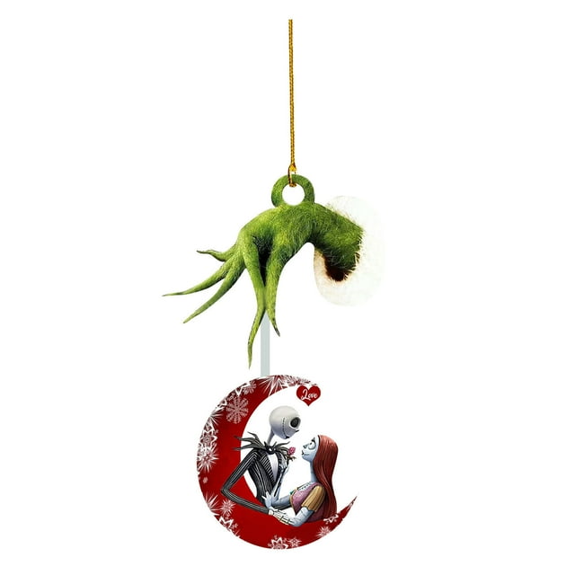 2024 New Christmas Tree Decorations, Acrylic 2D Funny Inside Out Nightmare before Christmas Tree Decorations Pendant, Christmas Hanging Ornament Decor Christmas Gifts Party Supplies