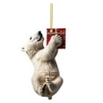 2024 New Christmas Tree Polar Bear Ornament Christmas Tree Unlit