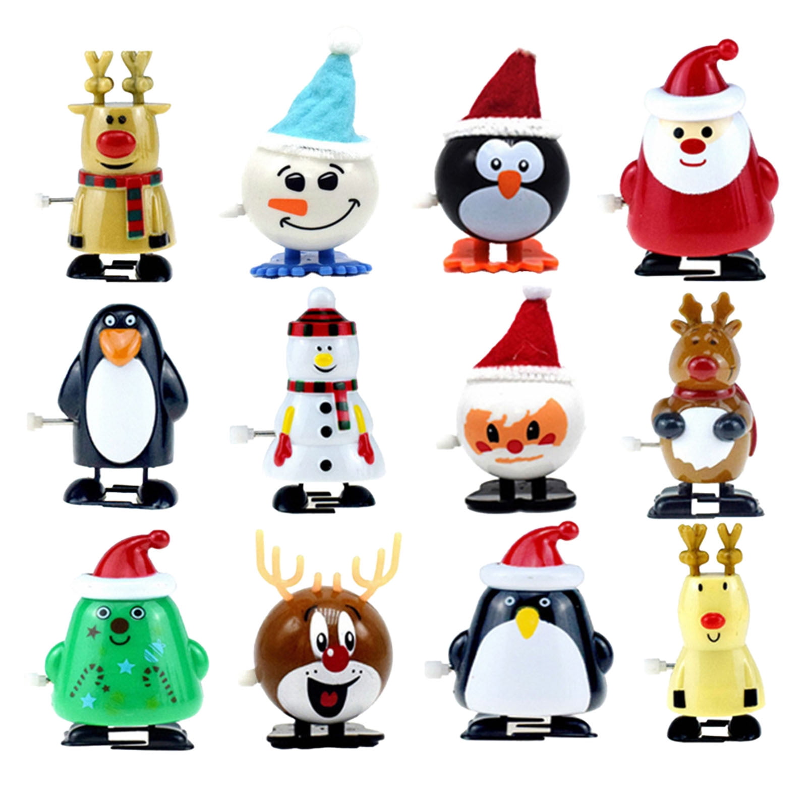 2024 New Christmas Wind Up Toys 8PCS Christmas Stocking Stuffers Wind